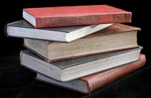 Image of a stack of books on how to build a thriving email list